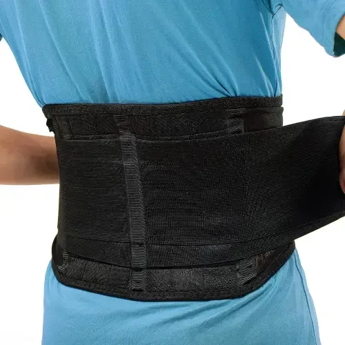 Easy adjust elastic back support